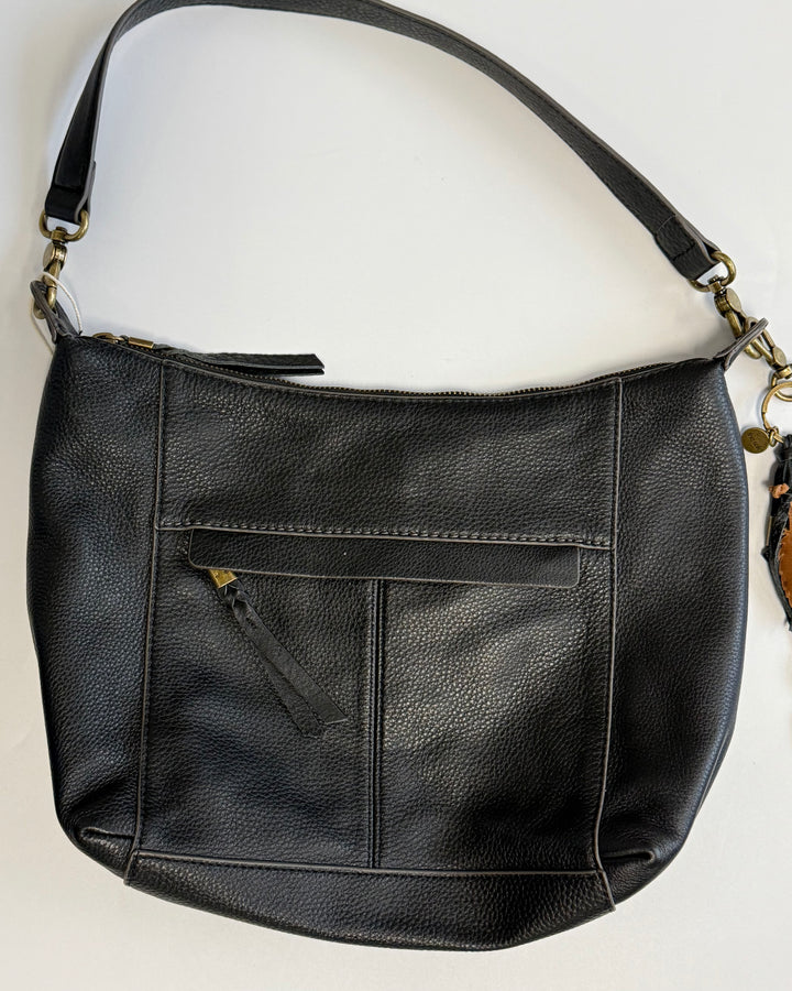 Black Leather Single Strap Bag