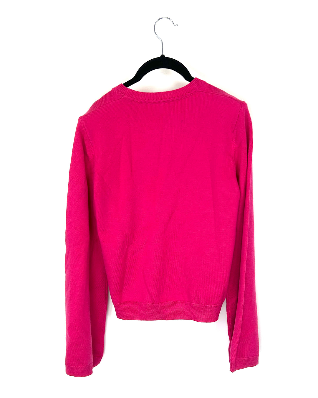 Pink Wide Sleeve Relaxed Fit Sweater - Small
