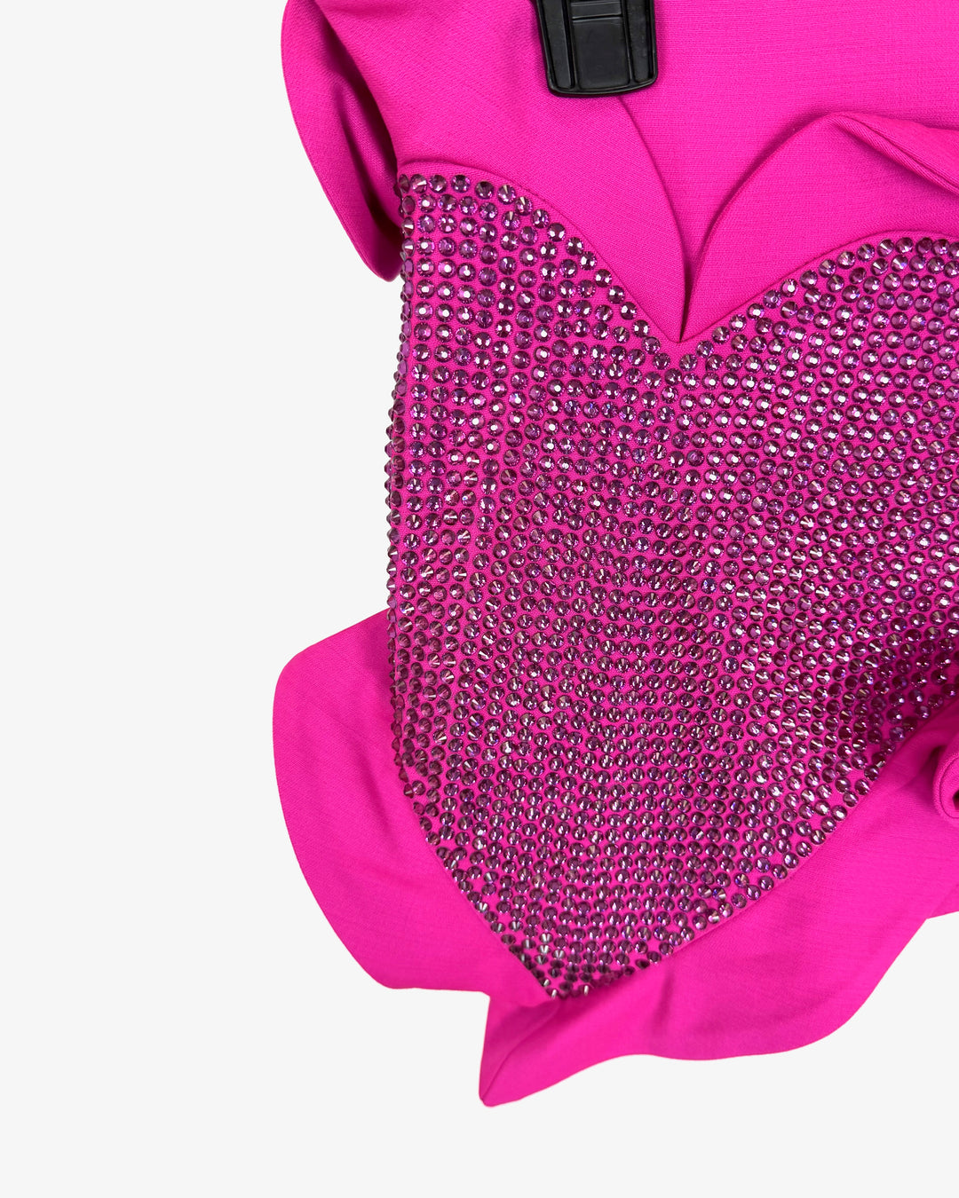 Pink Mini Skirt with Heart Rhinestone Detail - Size 4