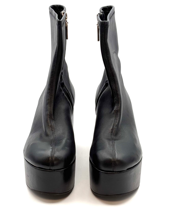 Midnight Black Ultra Platform Booties - Size 8 and 10