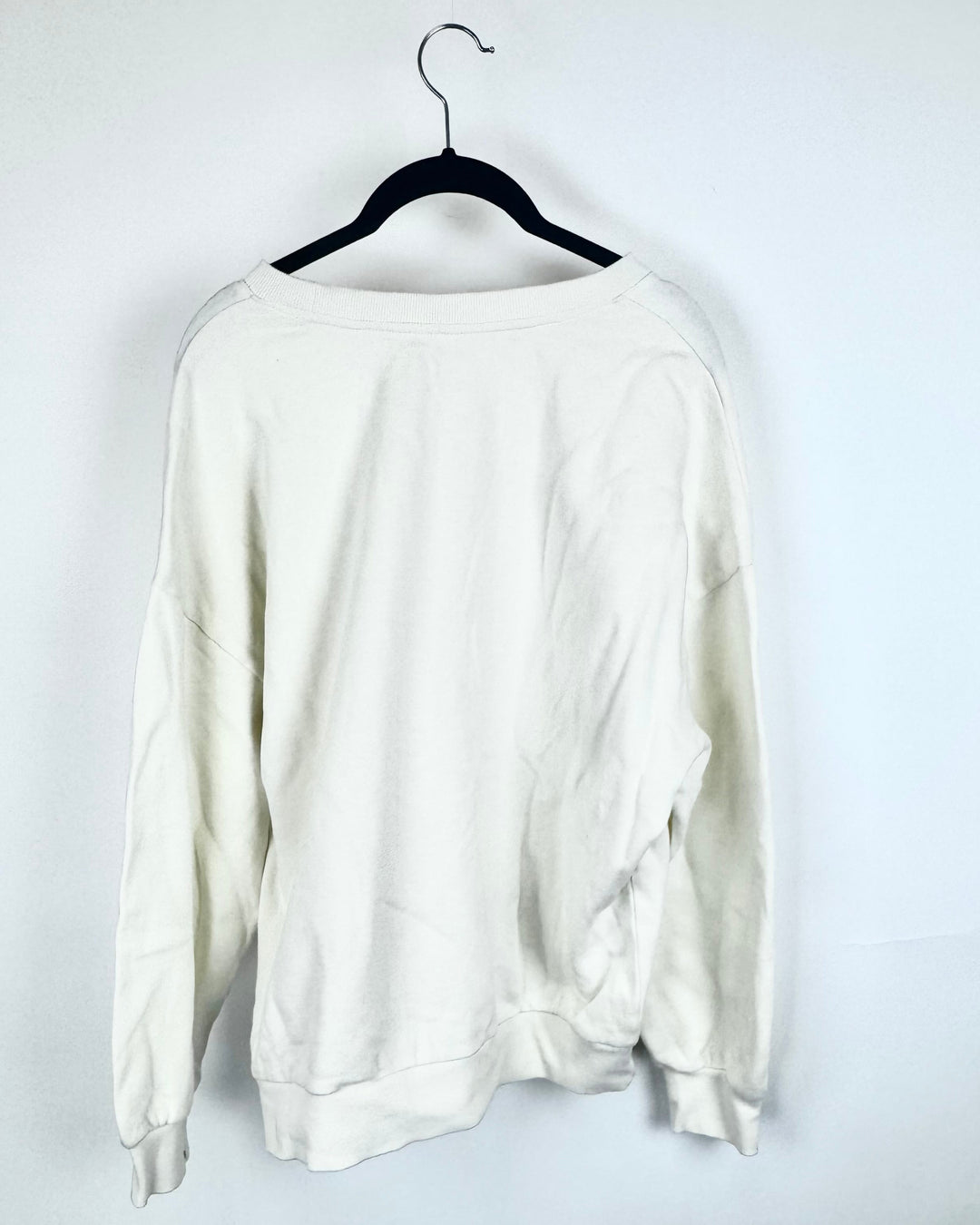 Health is Wealth Cream Crewneck - Small