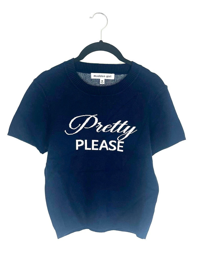 Blue Short Sleeve Sweater- Size 4/6