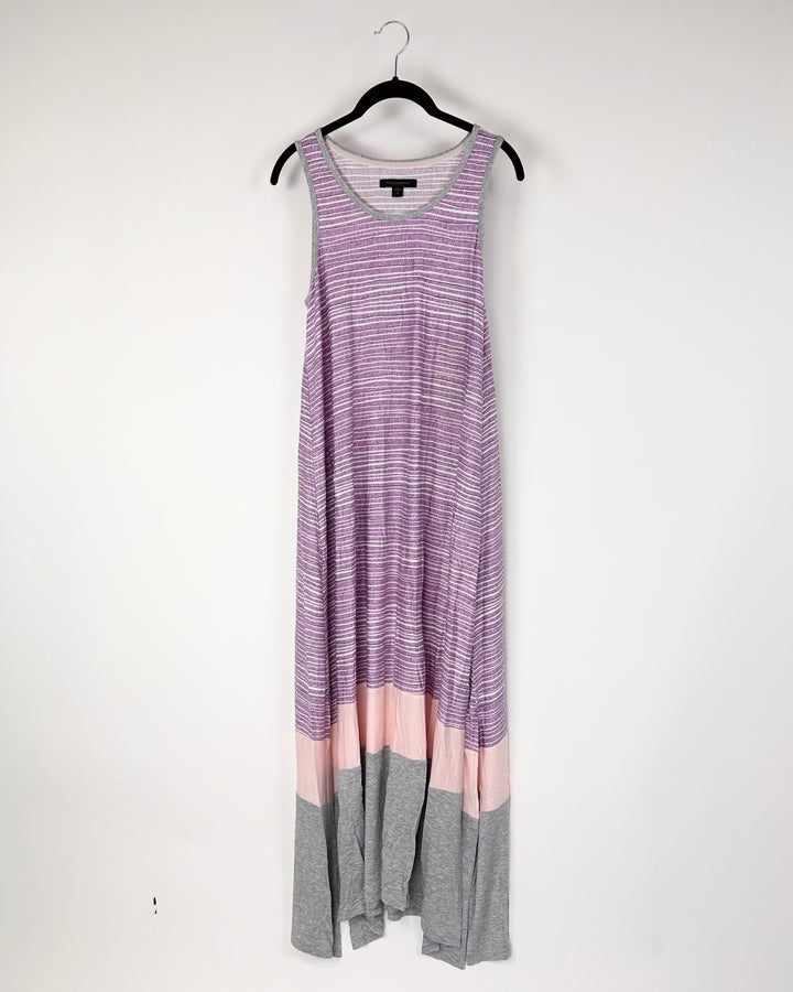 Multicolor Striped Nightgown - Small