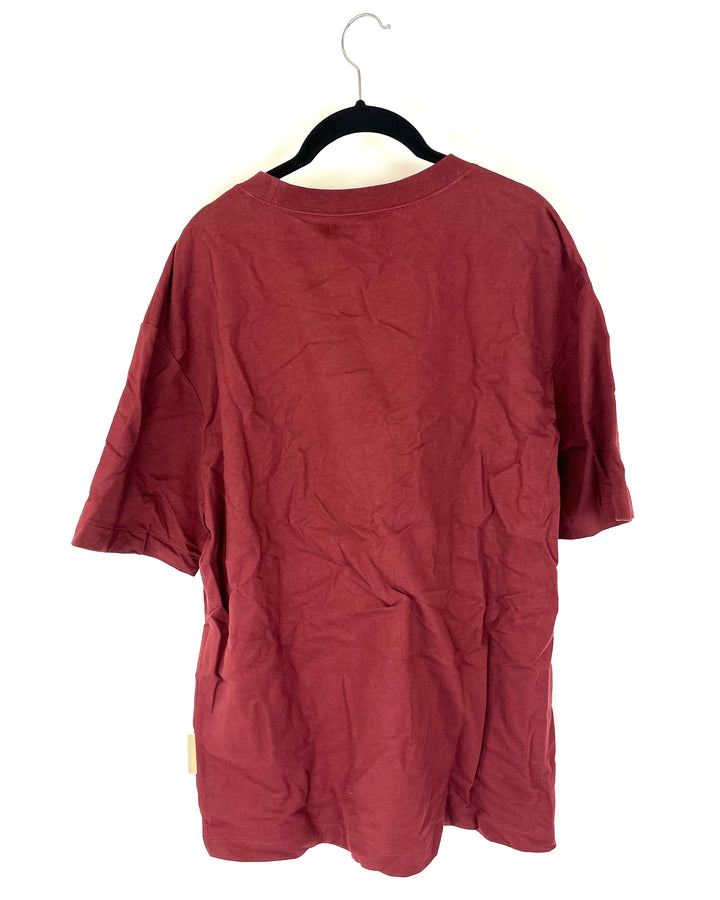 MENS Brick Red Logo T-Shirt - Medium