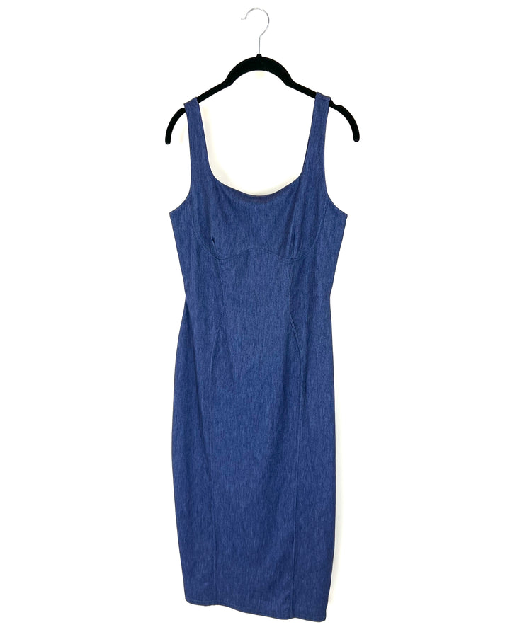 Blue Lightweight Denim Look Dress - Size 6/8