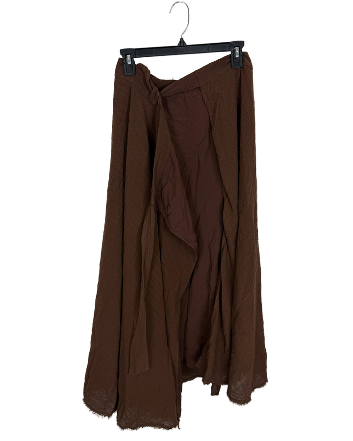 Brown Wrap Skirt - Size 0/2