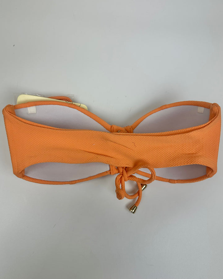 Creamsicle Orange Textured Convertible Bikini Top - S, M, L, XL