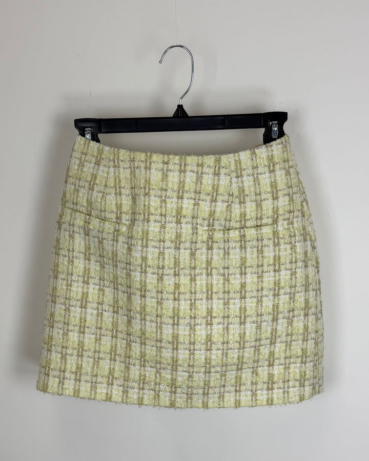 Light Yellow Tweed Skirt- 0/2, 4/6