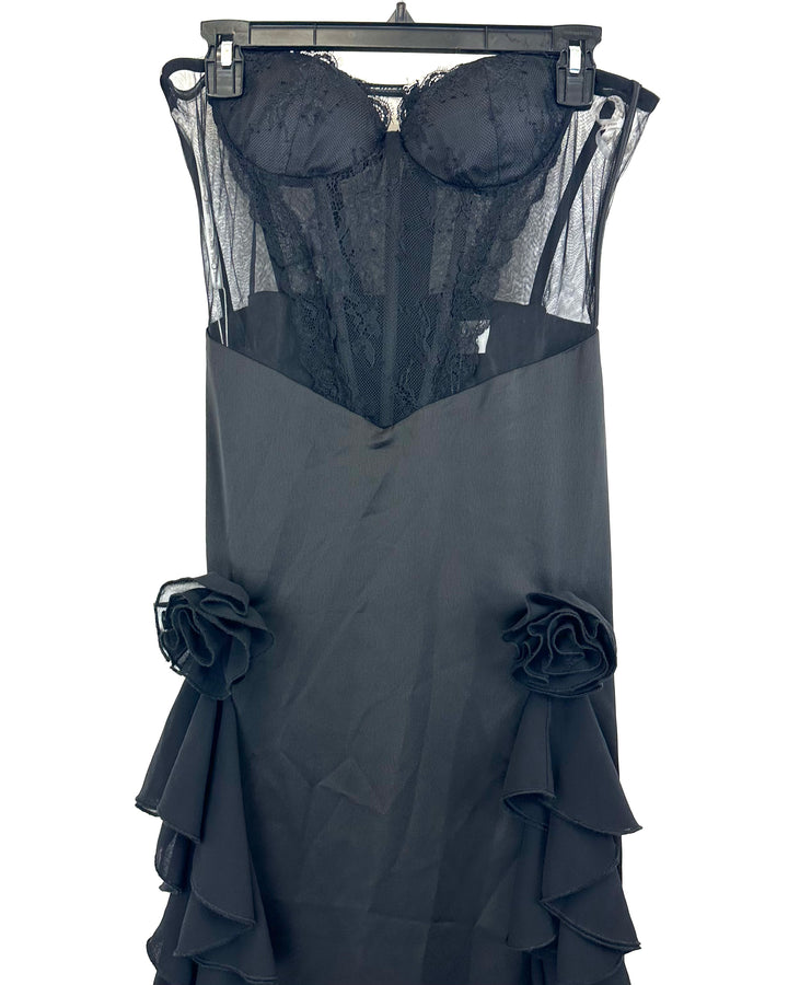 Miss Circle Black Corset Dress - Small