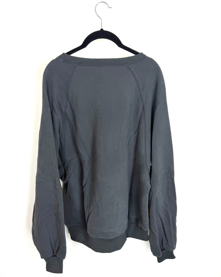 Gray Crew Neck Sweatshirt - Size 6/8