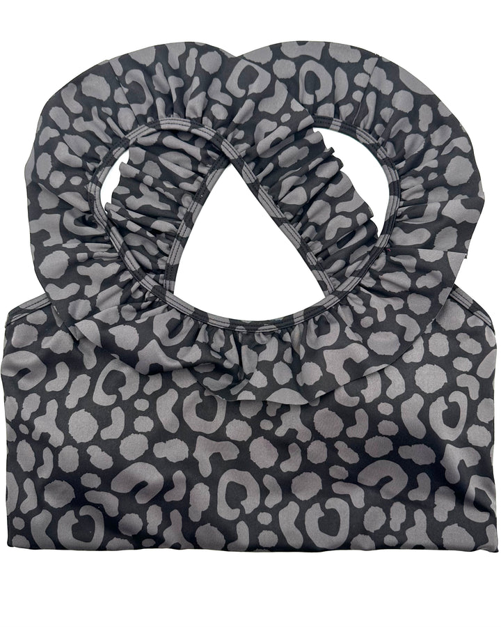 Black Cheetah Sports Bra - XS, S, M, L, XL