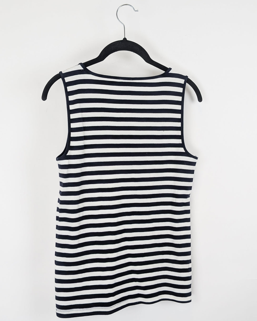 J. Crew Navy and White Stripe Top - Small