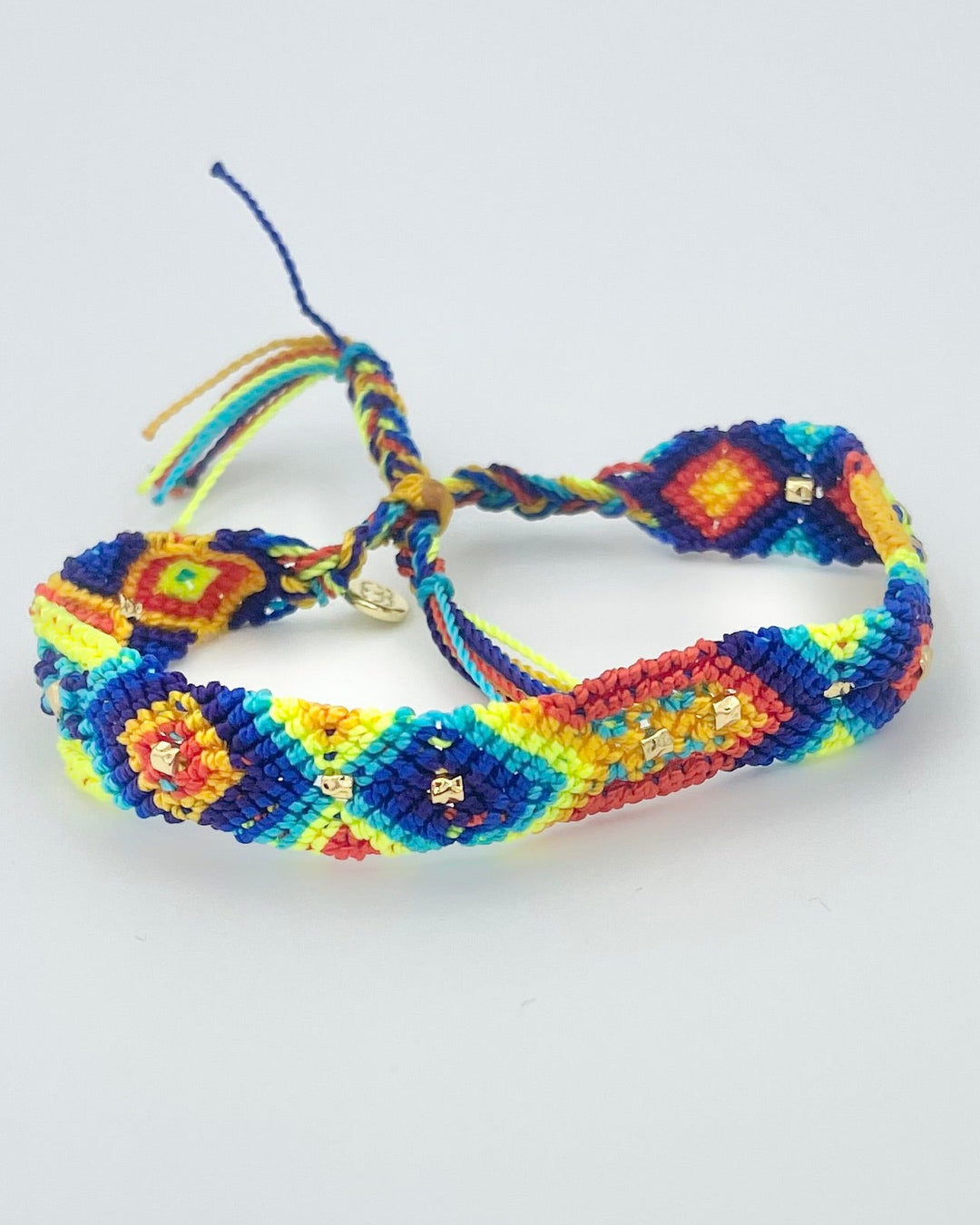 Bright Multi Color Woven Bracelet