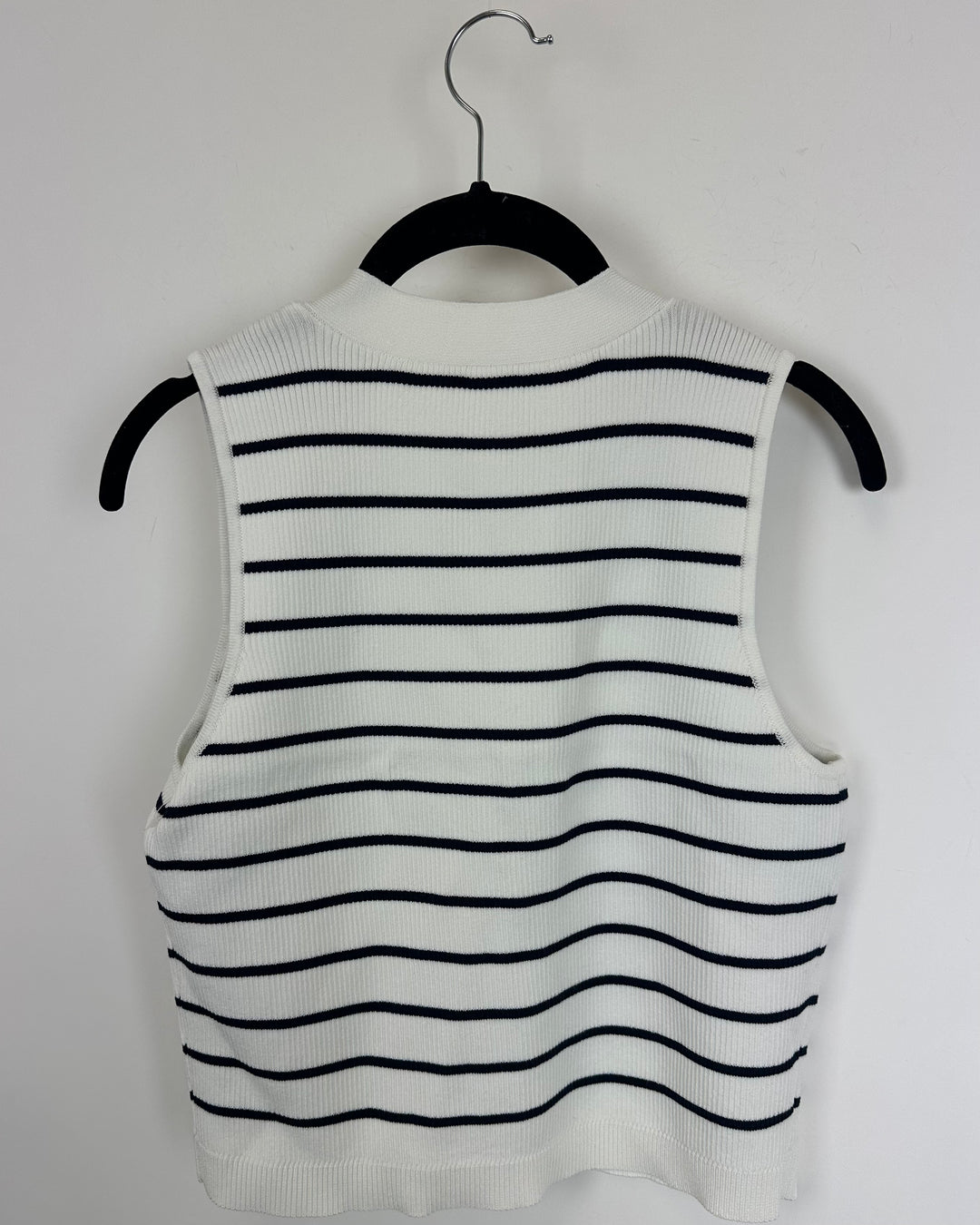 Blue and White Knit Vest - Size 4/6
