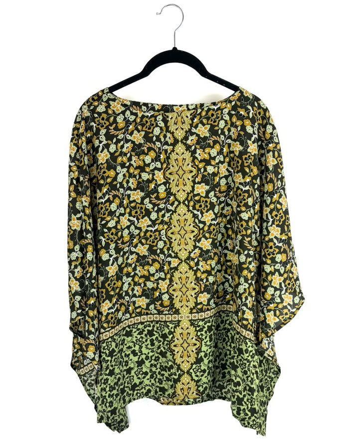 Floral Print Boho Flowy Top - Size 6/8