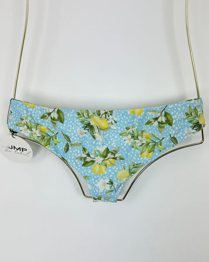 Blue Lemon Low Rise Bikini Bottom - M and XXL