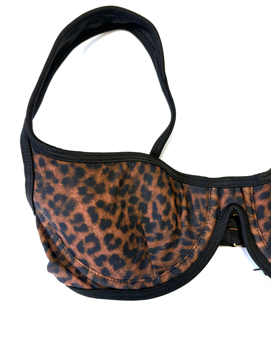 Leopard bra bikini top - XS, S