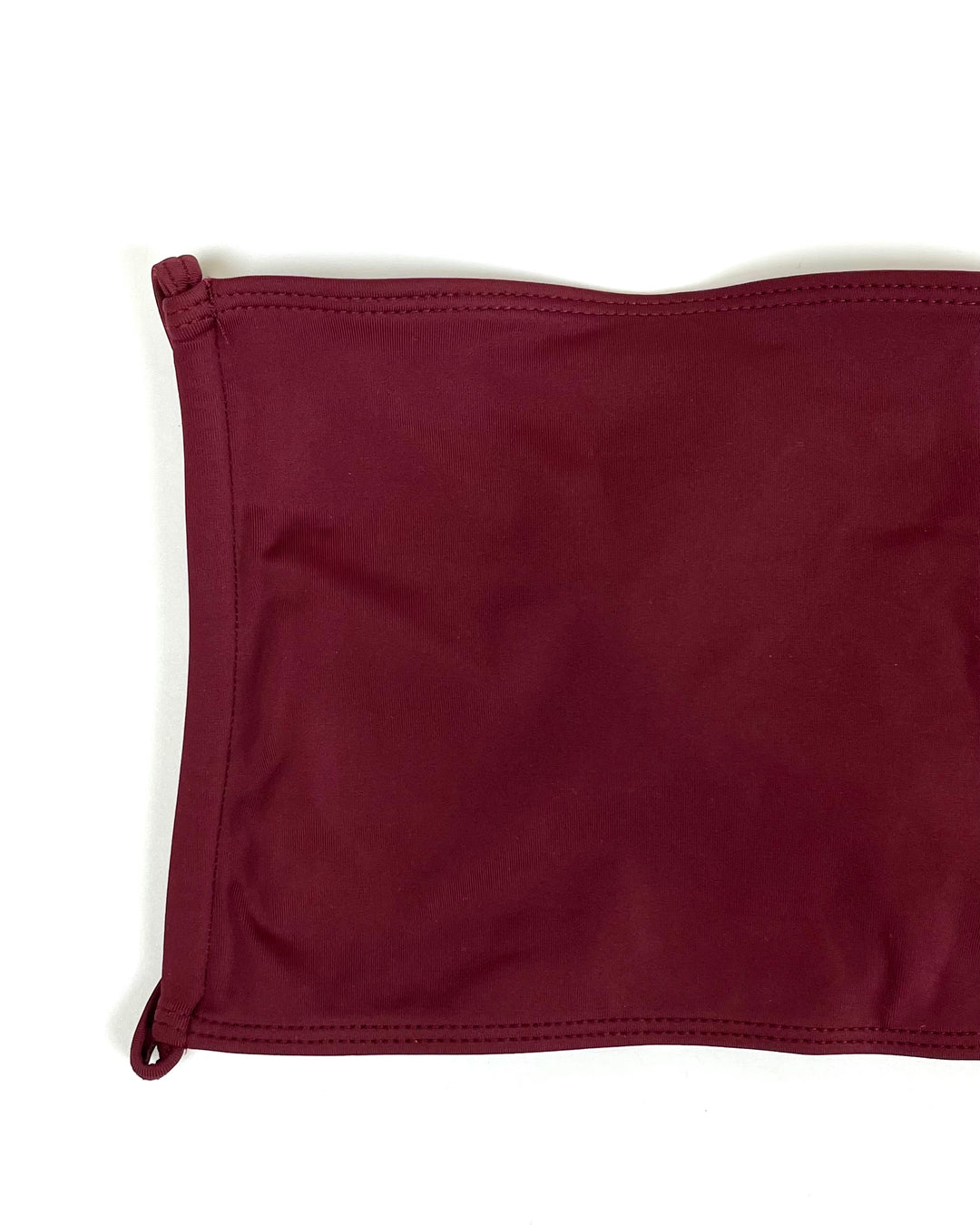 Red Wine Bandeau Swim Top - XS, S, M, L, XL, XXL, XXXL