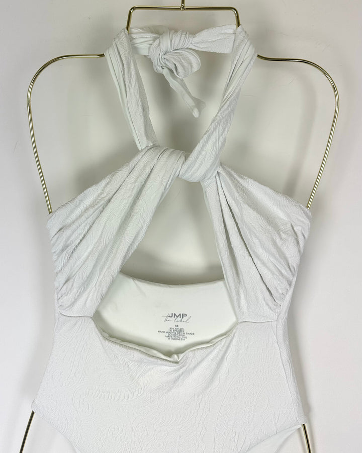 White Embossed Multi Wear One Piece Swimsuit - XS, M, XL, XXL, XXXL