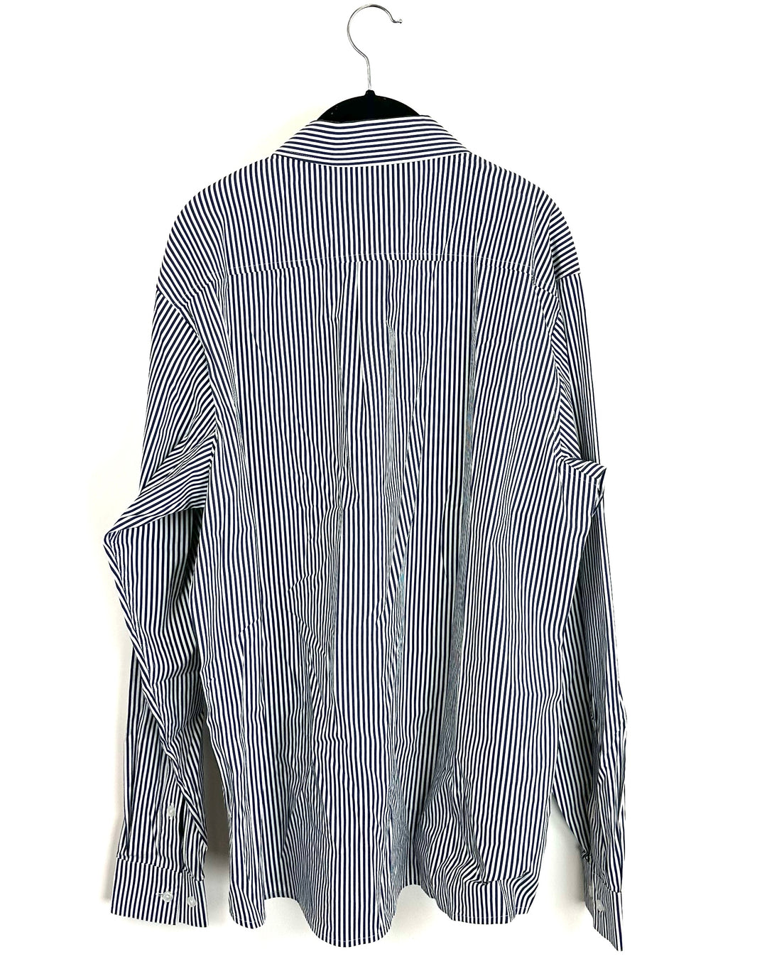 Blue Striped Collared Button Down- Size 8/10