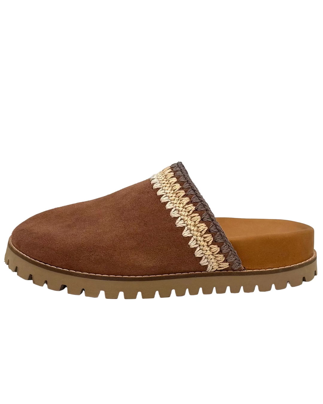 Cinnamon Brown Suede Clogs - Size 6, 7, 8, 9, 10 and 11