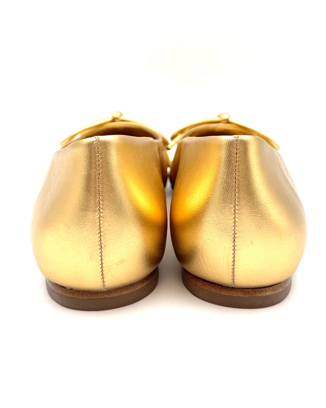 Gold Leather Ballet Flat - Size 7 and 9