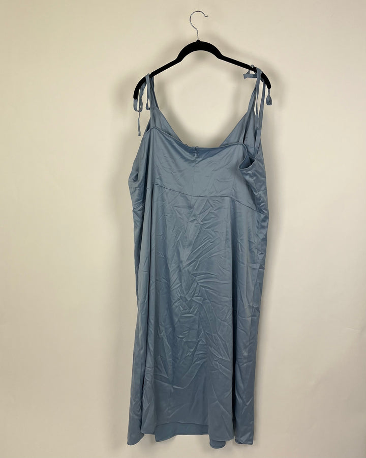 Pale Blue Midi Slip Dress - Size 18W and 20W