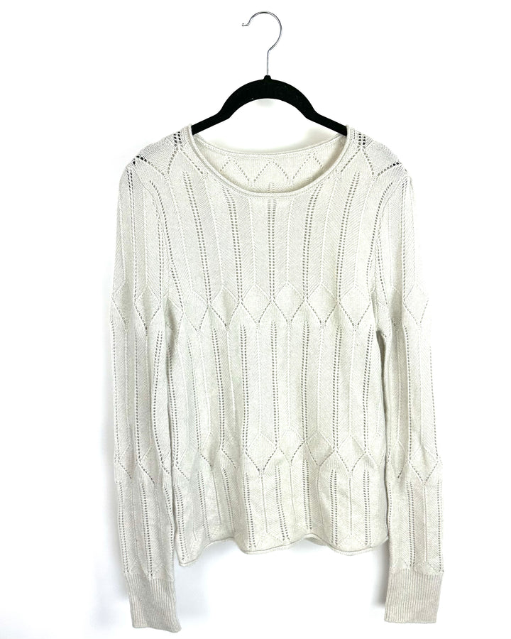 Gray Open Knit Sweater - Size 2/4