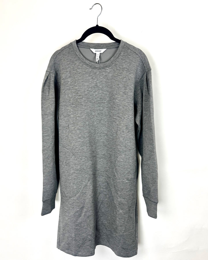 Spanx Grey Crewneck Dress- Small
