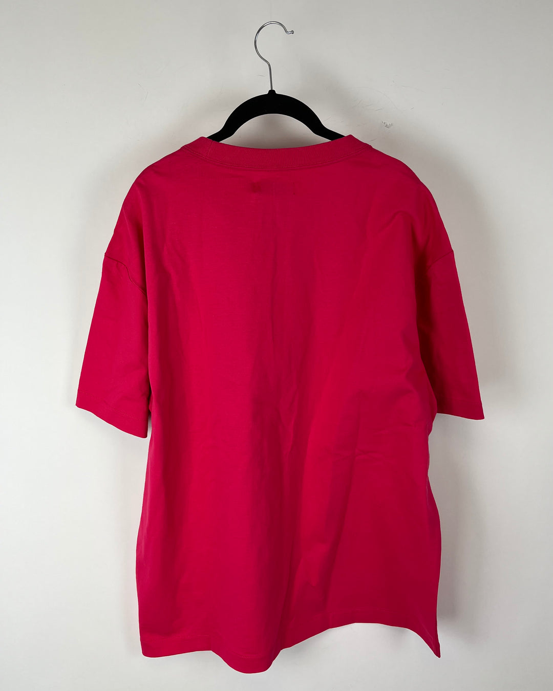 MENS Pink Short Sleeve Button Down Shirt - Medium