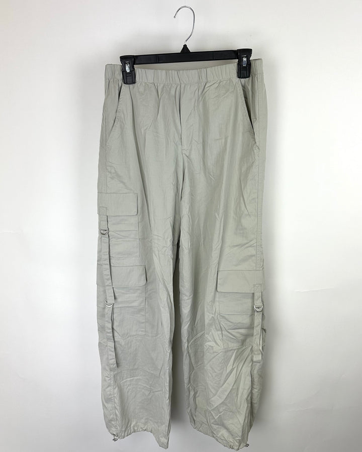Zara Beige Cargo Pants - Small