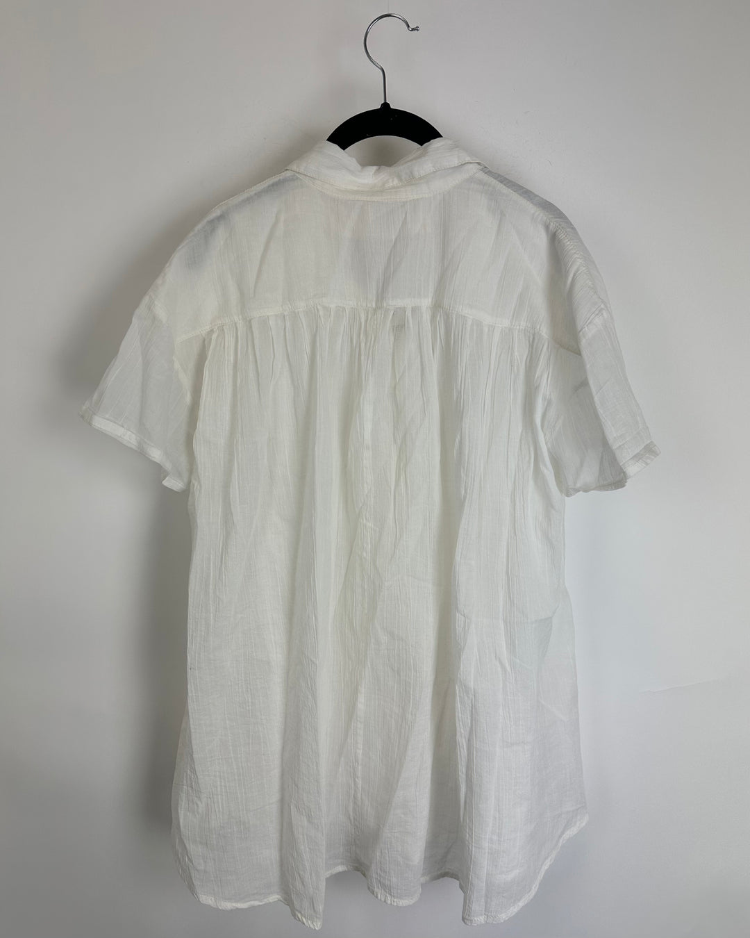 Free People Sheer White Tunic - Extra Small