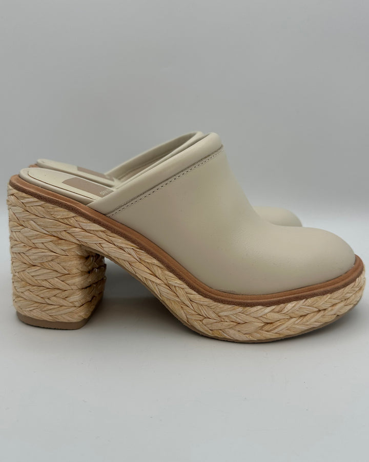 Ivory Clogs - Size 6.5