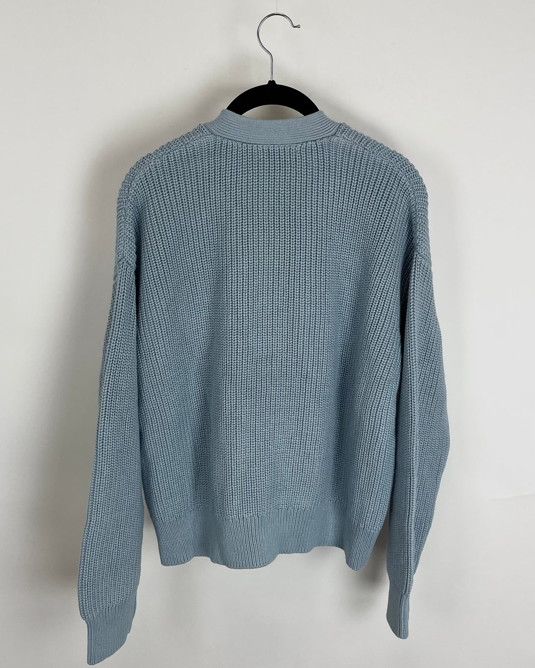 Quince Blue Knit Cardigan - Small