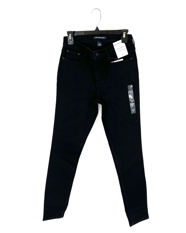 Black High Rise Skinny Jeans - Size 28, 29