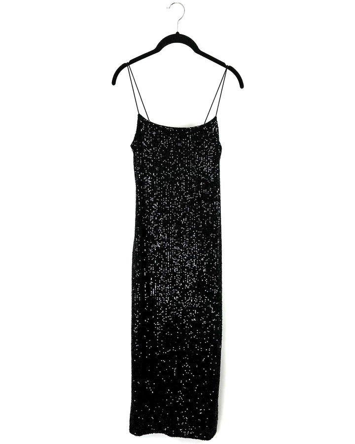 Black Sequin Dress - Size 2/4