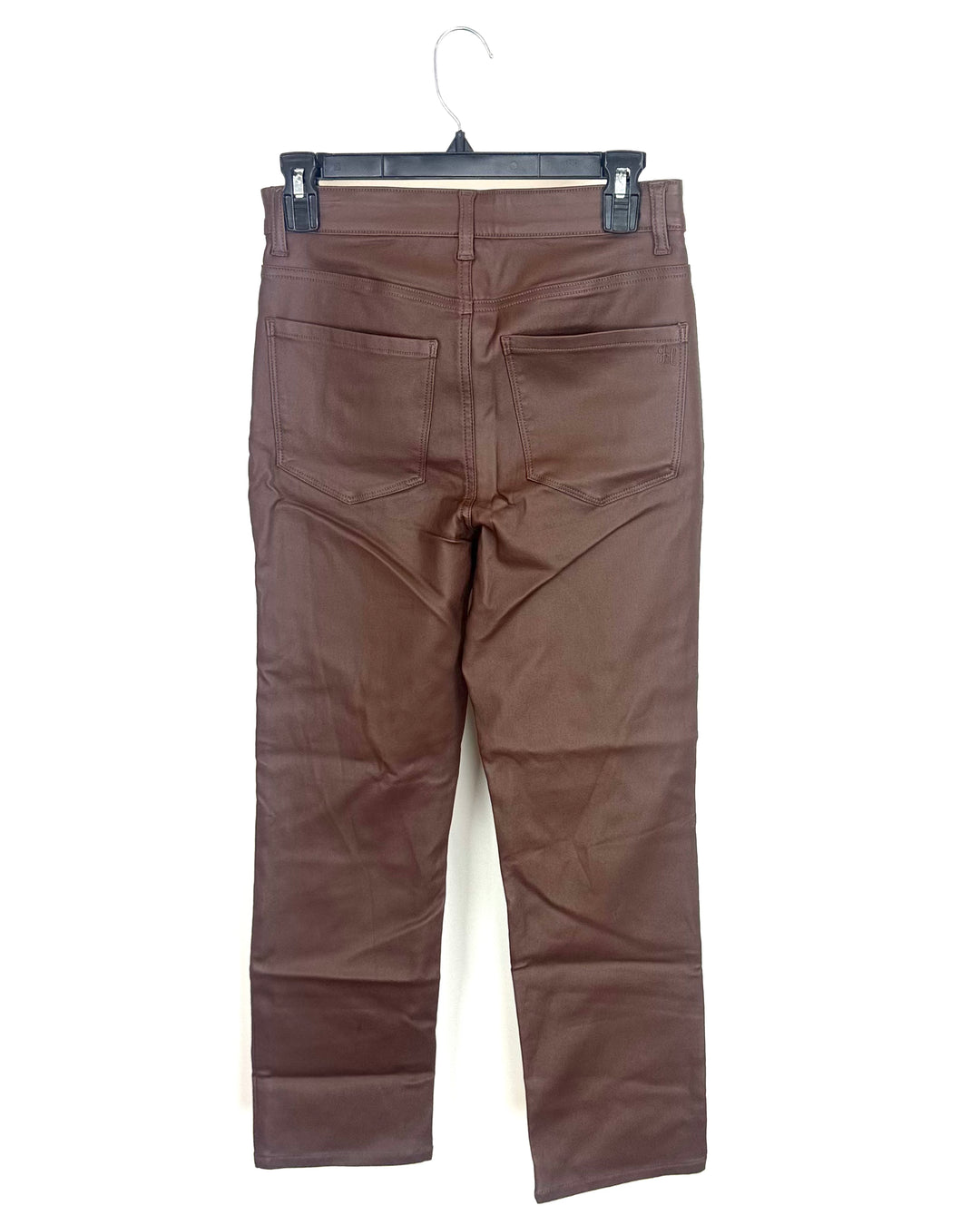 Chocolate Brown Coated Jeans - Size 4/6