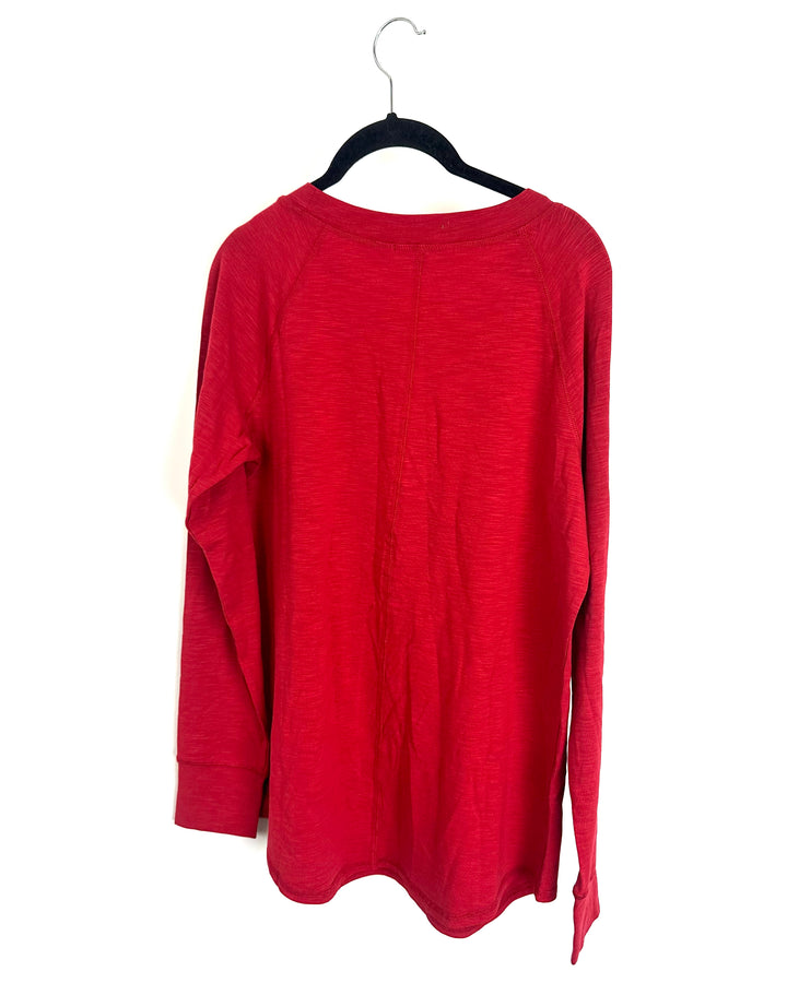 Red Merry Holiday Crewneck- Size 6/8