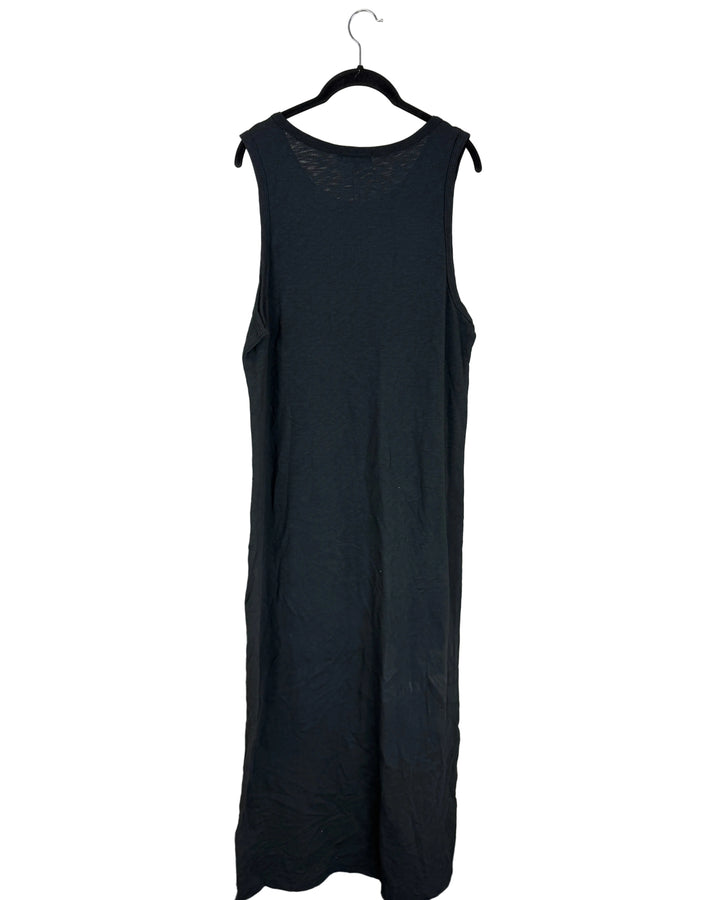 Black Sleeveless Long Dress - Size 12/14