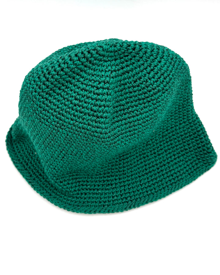 Green Crochet Bucket Hat