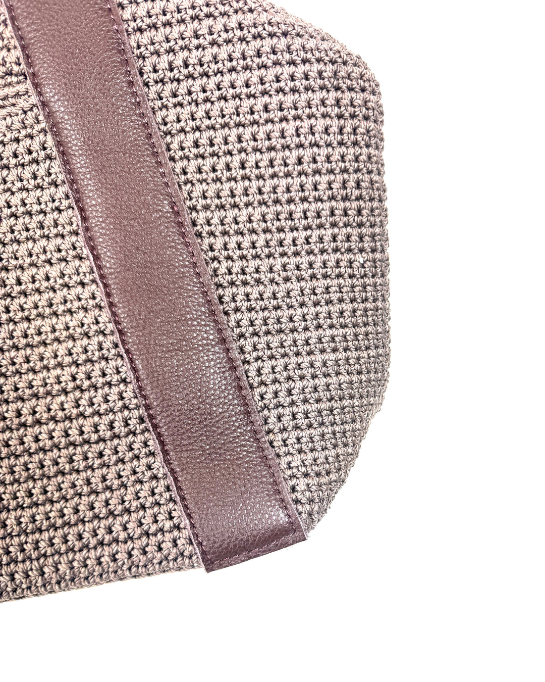 Brown Crochet Tote Bag