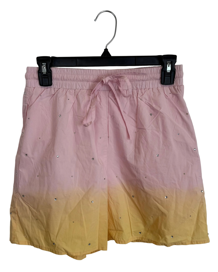 Pink & Yellow Shorts - Size 2