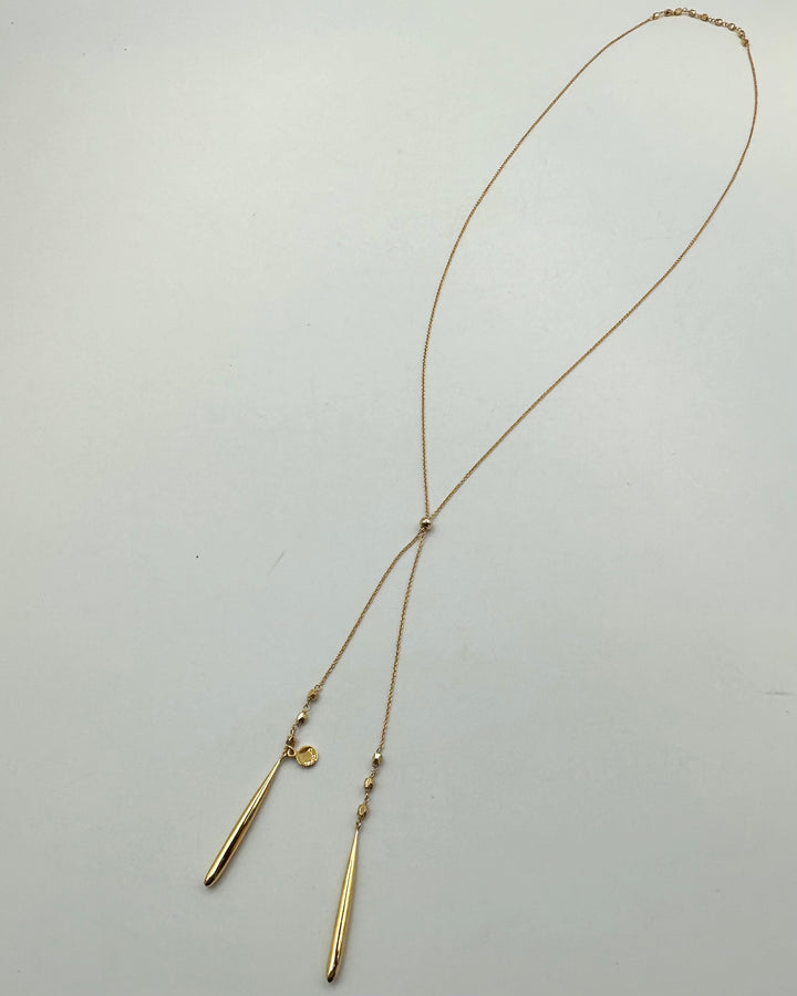 Gold Adjustable Slider Necklace