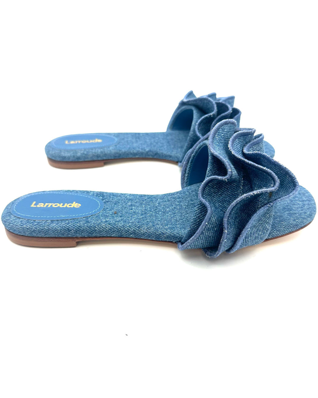 Blue Ruffle Sandal - Size 6.5