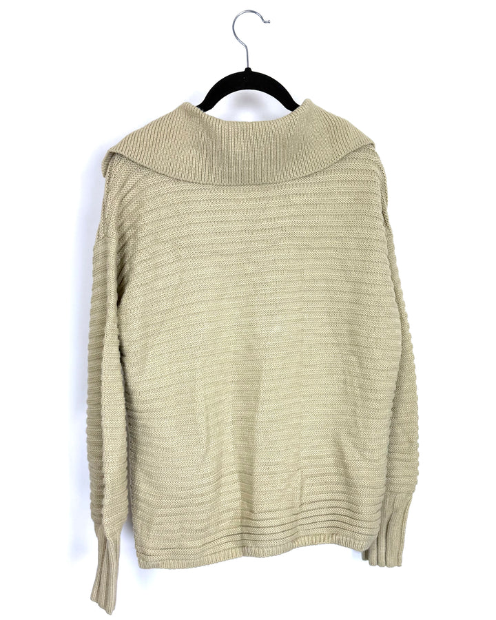 Beige Sailor-Collar Knit - Size 6/8