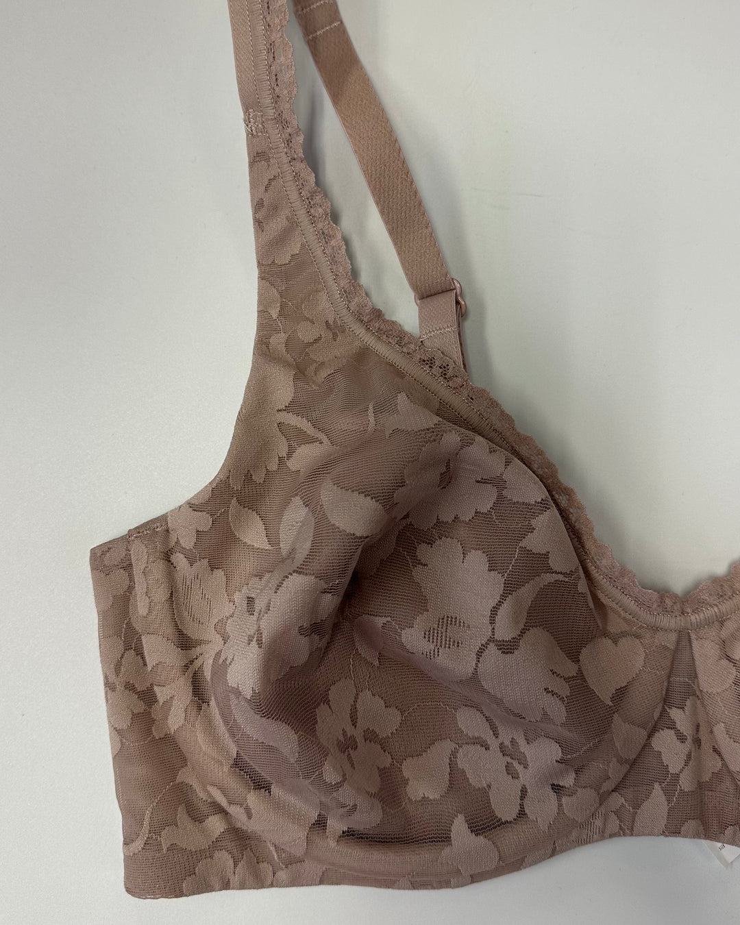 Dusty Mauve Floral Underwire Multi Wear Strap Bra - 34C