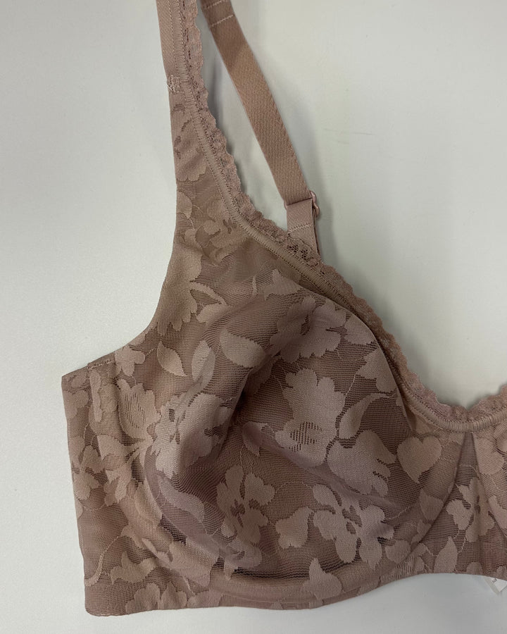 Dusty Mauve Floral Underwire Multi Wear Strap Bra - 34C