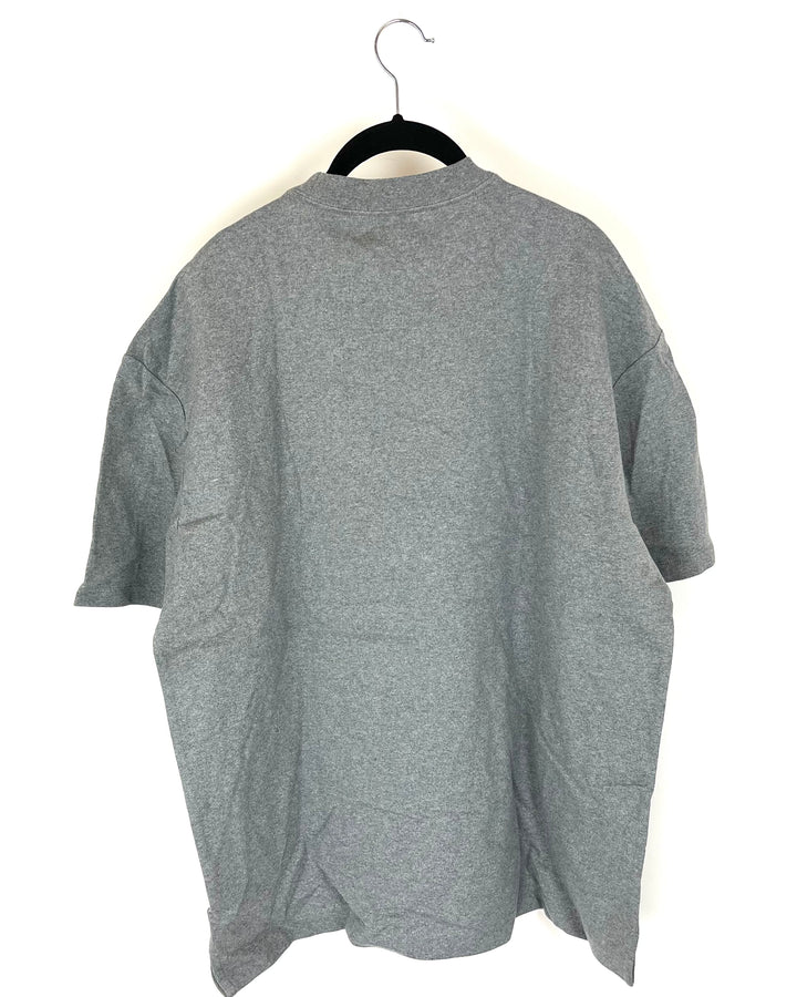 MENS Dark Gray Structured T-Shirt - Medium