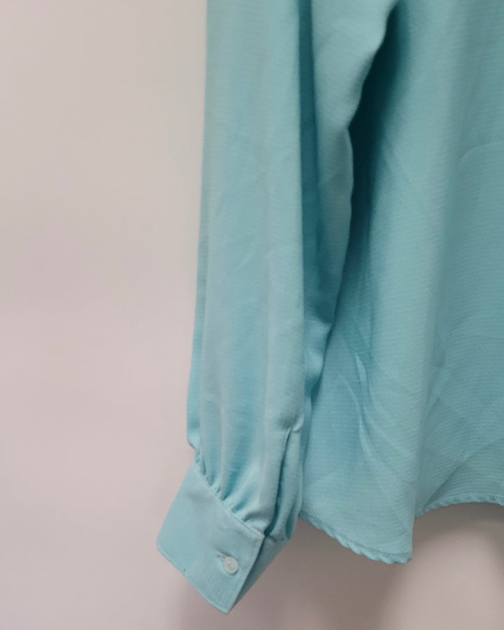 Teal Long Sleeve Blouse - Size 4/6