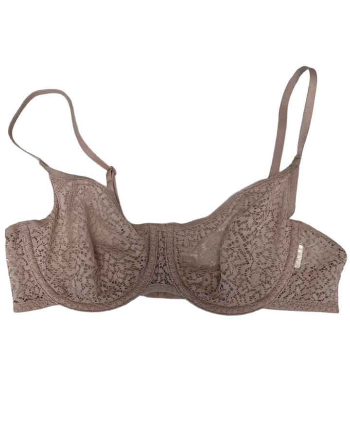 Light Pink Lace Mesh Bra - 34B